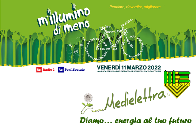 M’illumino di Meno 2022: Medielettra per il risparmio energetico