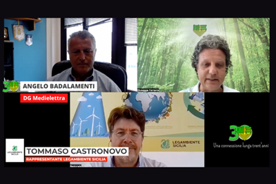 Legambiente Sicilia e Medielettra: video conversazione per festeggiare i 30 anni aziendali