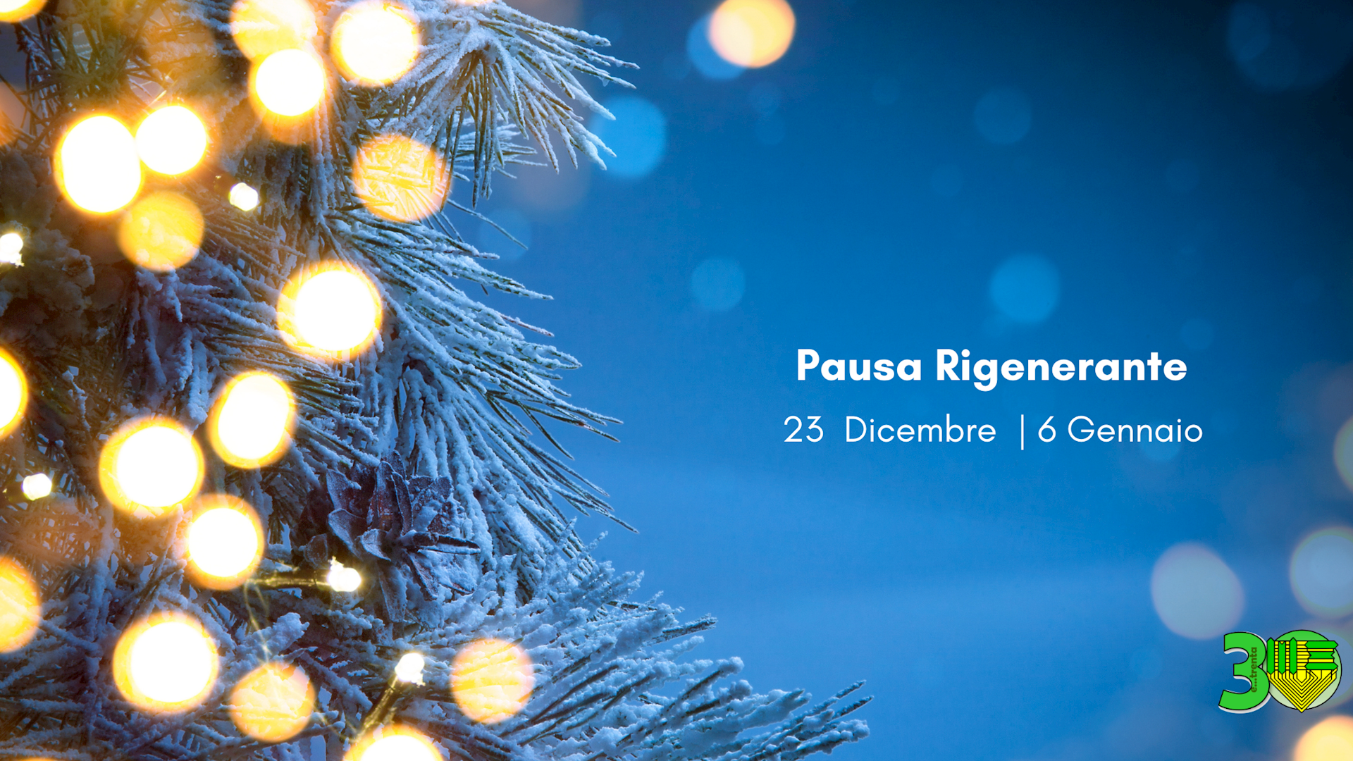 Chiusura Festività Natalizie 2024